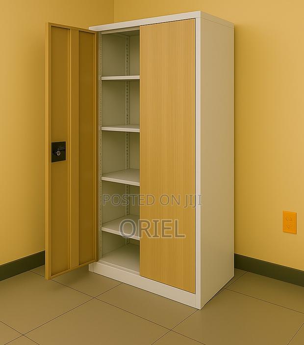 Office Cabinet : Office Steel 2-Door Brown Filing Cabinet
