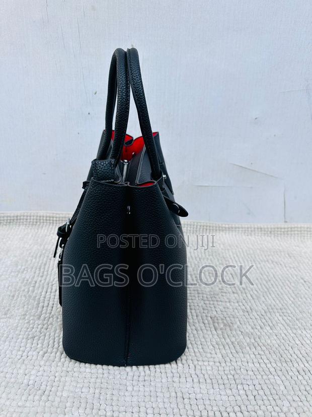Authentic Medium Prada Saffiano Cuir Double Bag With Red Interior - thumbnail 2