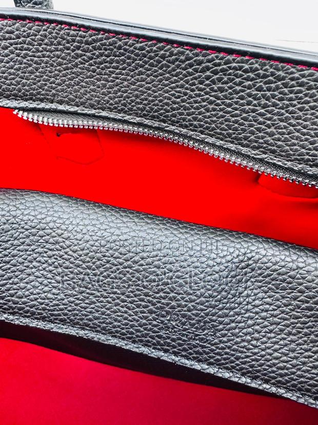 Authentic Medium Prada Saffiano Cuir Double Bag With Red Interior - thumbnail 6