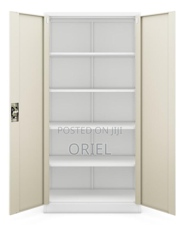 Office Cabinet : Office Steel 2-Door Brown Filing Cabinet - thumbnail 9