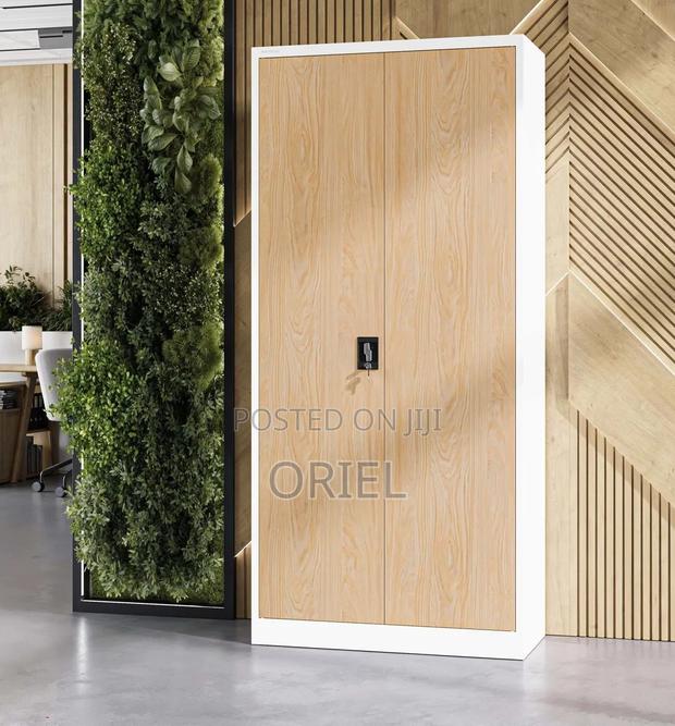 Office Cabinet : Office Steel 2-Door Brown Filing Cabinet - thumbnail 12