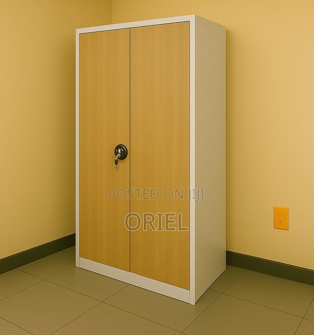 Office Cabinet : Office Steel 2-Door Brown Filing Cabinet - thumbnail 17