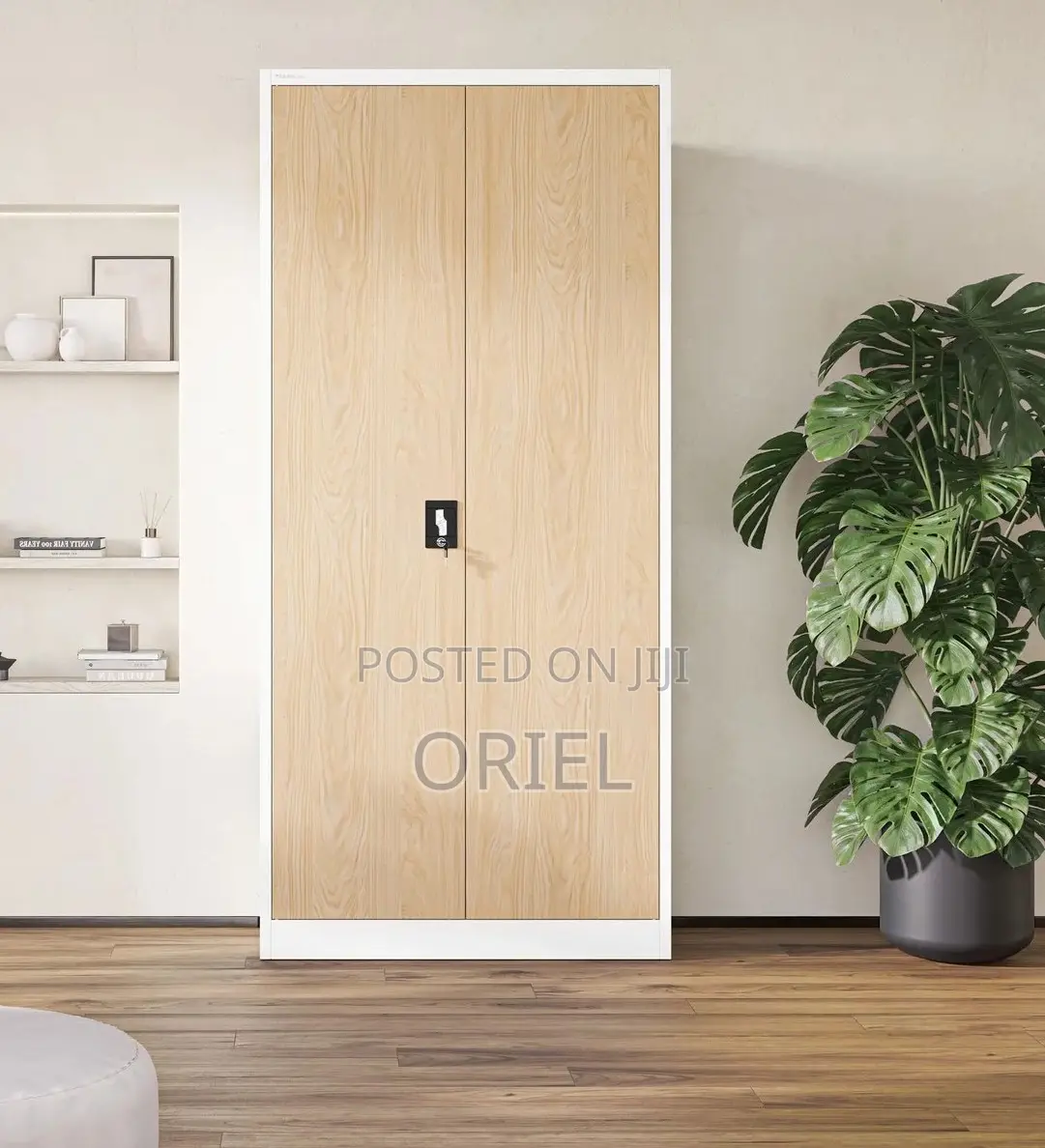 Office Cabinet : Office Steel 2-Door Brown Filing Cabinet