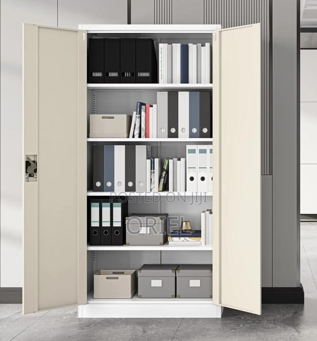 Office Cabinet : Office Steel 2-Door Brown Filing Cabinet - thumbnail 20