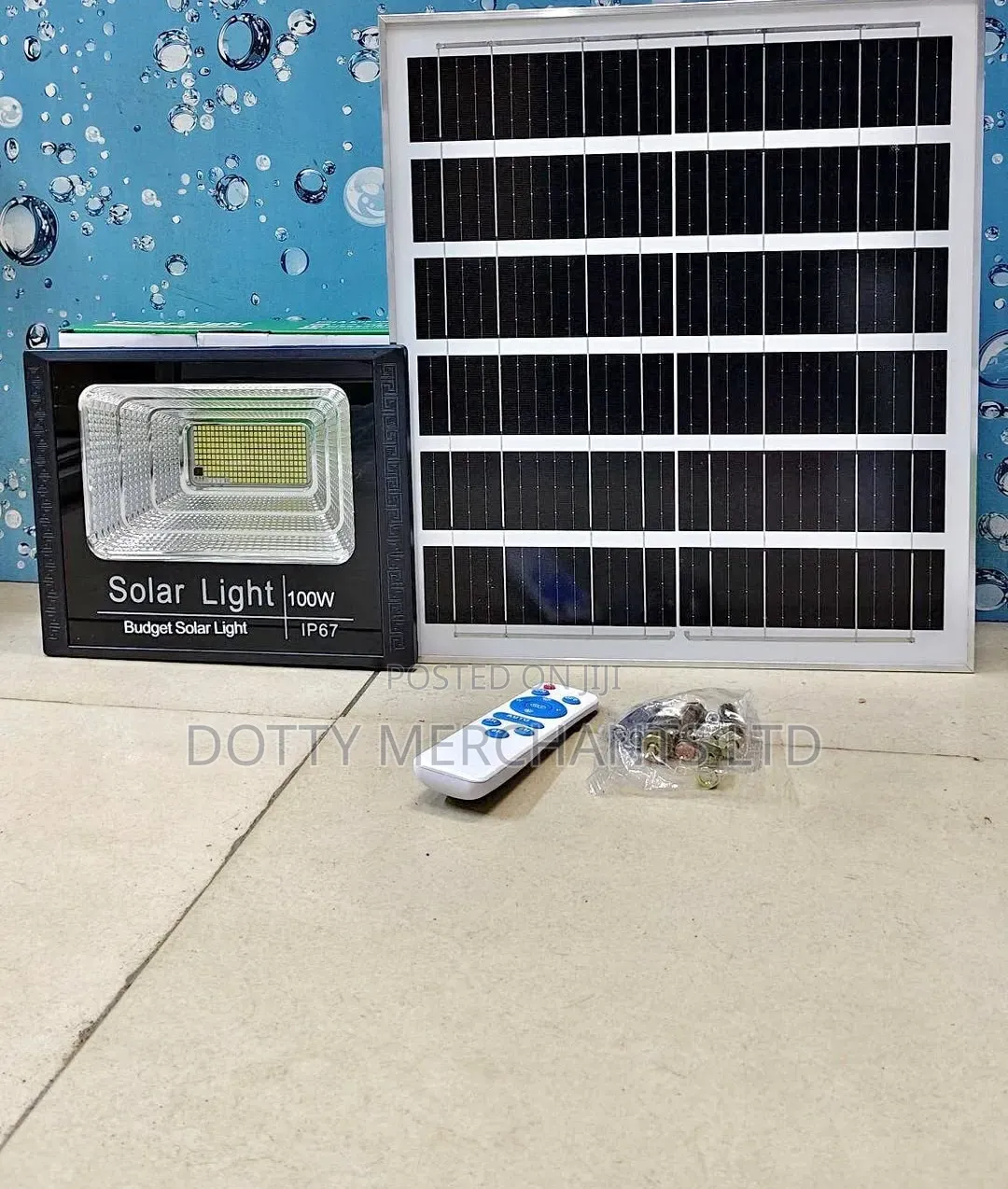 100w Solar Flood Light