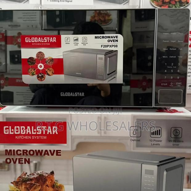 20l Silver Globalstar Digital Microwave - Compact Kitchen