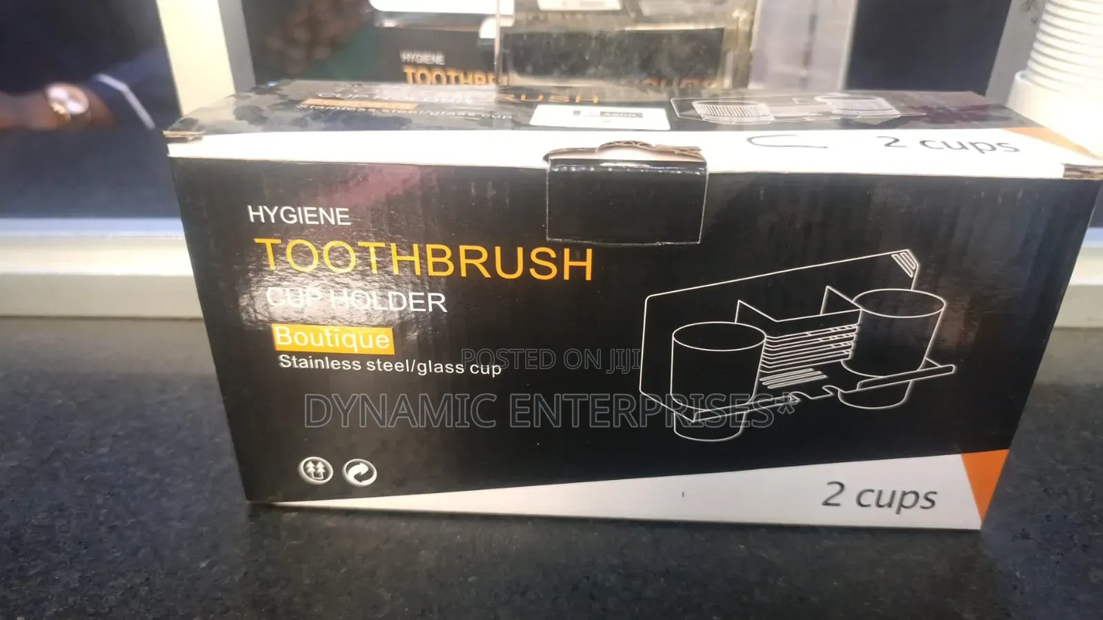 Double Toothbrush Holder Stainless Steel