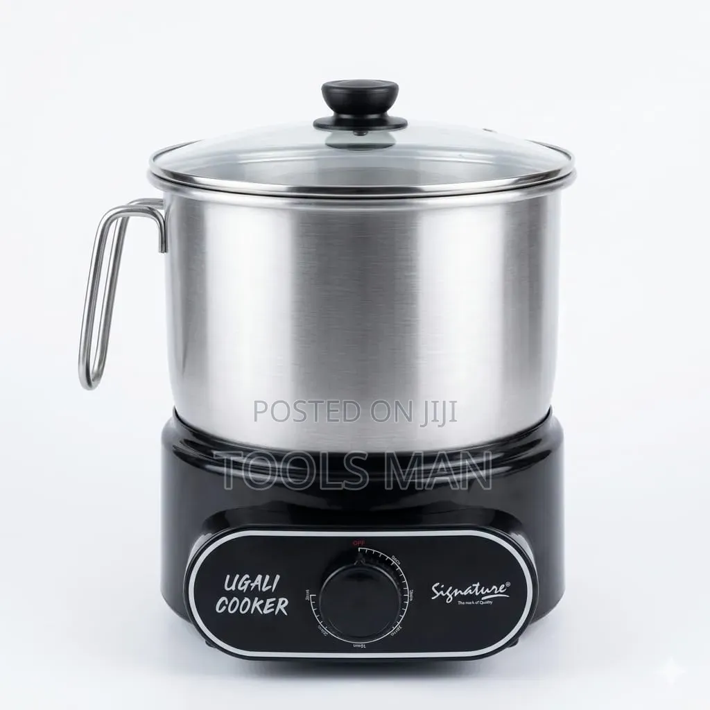Signature Electric Automatic Ugali Cooker Stainless Steel.