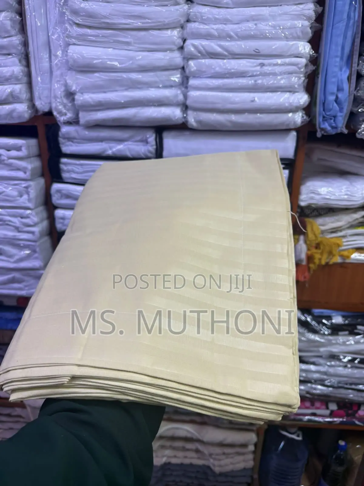 (6*6 ) 6 PCS Striped Fitted Bedsheet Sets*