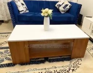Julz Modern Design Coffee Table With Storage - Brown/ White