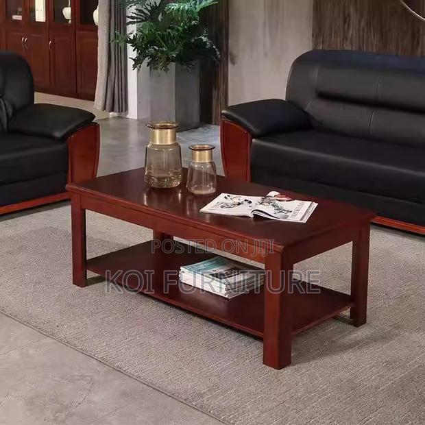 Office Table : Mahogany Executive Coffee Table - thumbnail 2