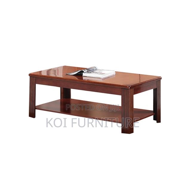 Office Table : Mahogany Executive Coffee Table - thumbnail 4