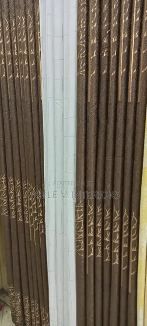 Deep Cocoa Drapes for Cozy Living Spaces
