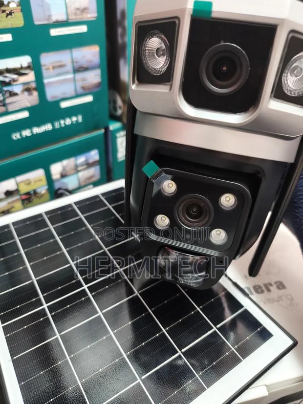 Dual CCTV Camera Light Dual Lens 4g Solar Powered CCTV - thumbnail 2