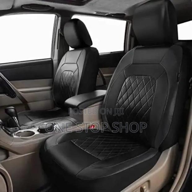 Leather Seat Covers With Diamond Quilted Pattern+Steering+Pillow