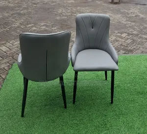 Modern Grey Upholstered Dining Chairs