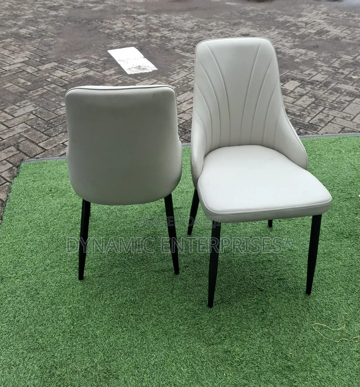 Modern Grey Upholstered Dining Chairs