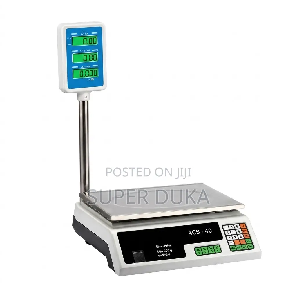 Acs-40 Digital Price Computing Scale 30kg Rechargeable Commercial