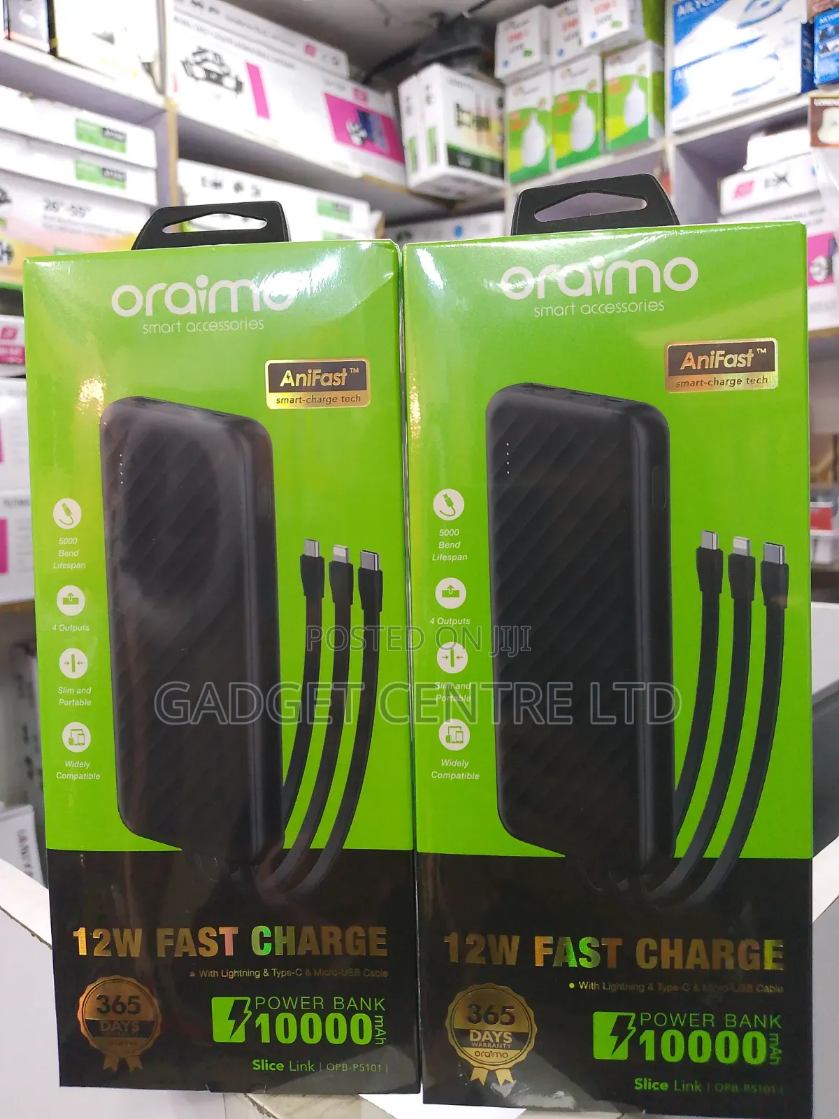 10000mah 12w Original Oraimo Antifast Power Bank