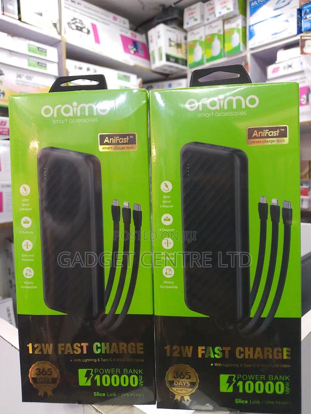 10000mah 12w Original Oraimo Antifast Power Bank