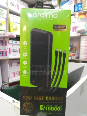 10000mah 12w Original Oraimo Antifast Power Bank