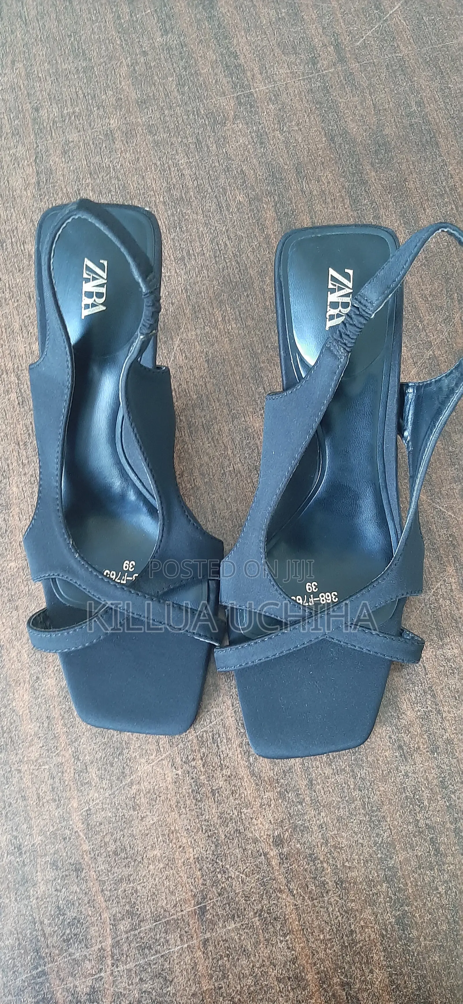 Original Zara Black Women’S Shoes Size 39 – Brand New