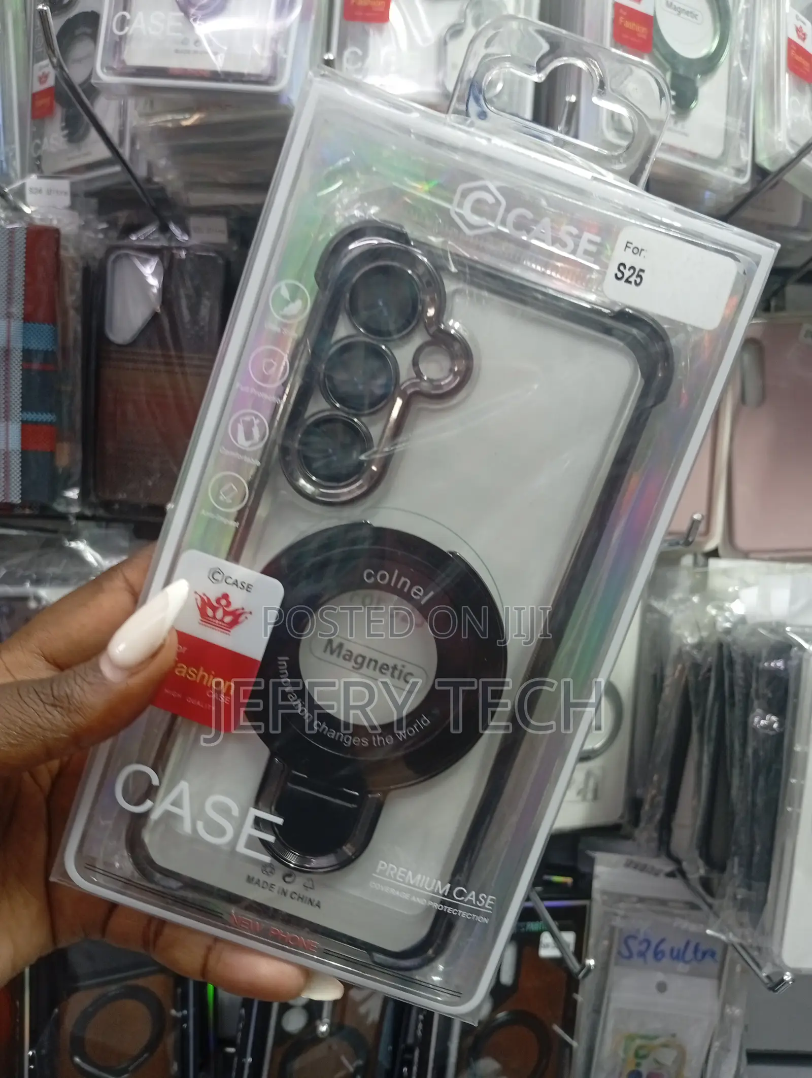 Magnetic Metal Frameless Phone Case for the Samsung Galaxy S25 Ultra