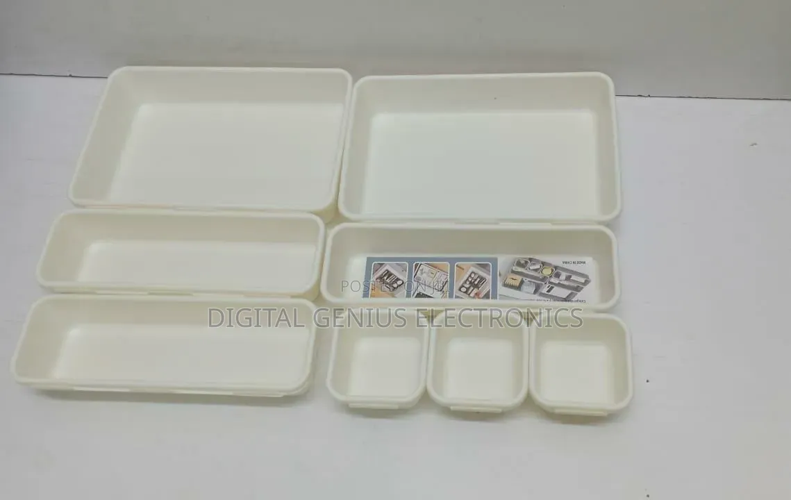 *8pcs Set Adjustable Plastic Drawer Organiser
