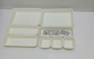 *8pcs Set Adjustable Plastic Drawer Organiser