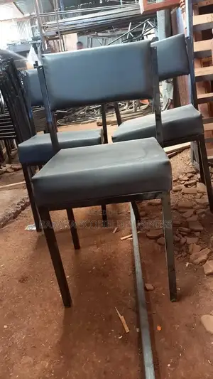 Black Modern Non Rotating Office Chair