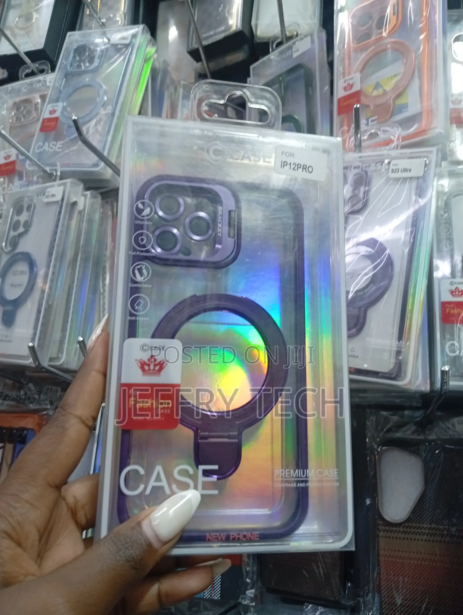 Branded Clear Magnetic Phone Case Designed for the iPhone 12 Pro