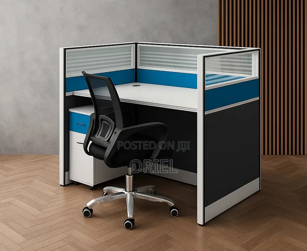 Office Workstation : 1-Way Office Workstation Desk