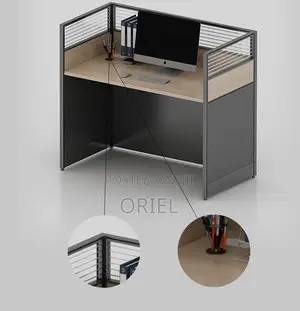 Office Workstation : 1-Way Office Workstation Desk