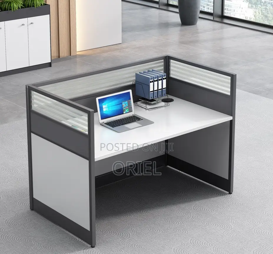 Office Workstation : 1-Way Office Workstation Desk