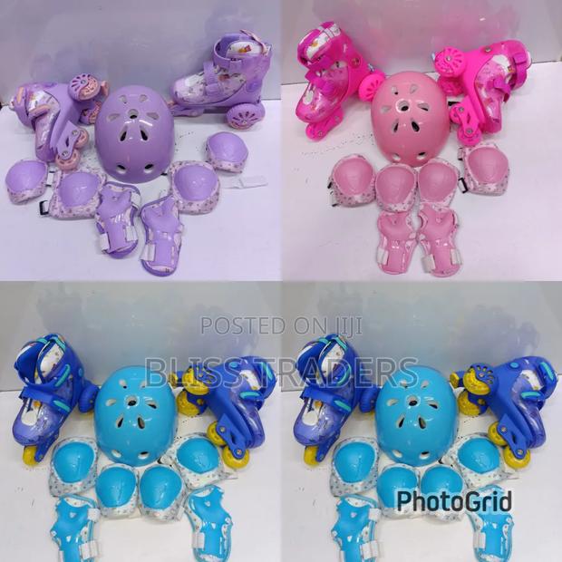 Trainer Skates Blue , Purple Pink