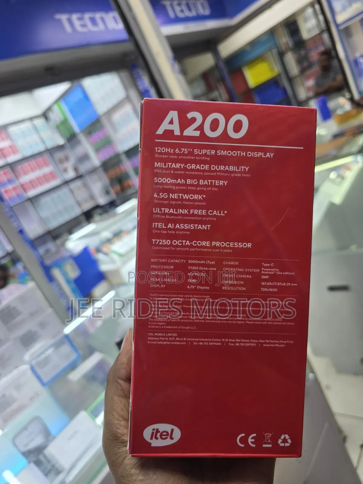 New Itel A200+ 128 GB Silver