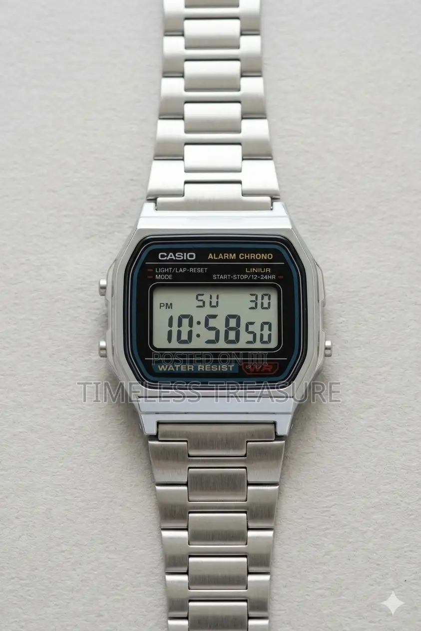 Casio Vintage a-158wa-1q Digital Grey Dial Unisex Watch (D011)