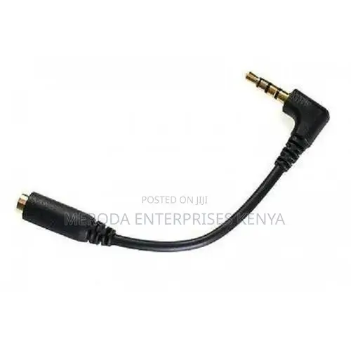 3.5mm Jack 3 Pole TRS Male to 4 Pole TRRS Female Microphone Adapter