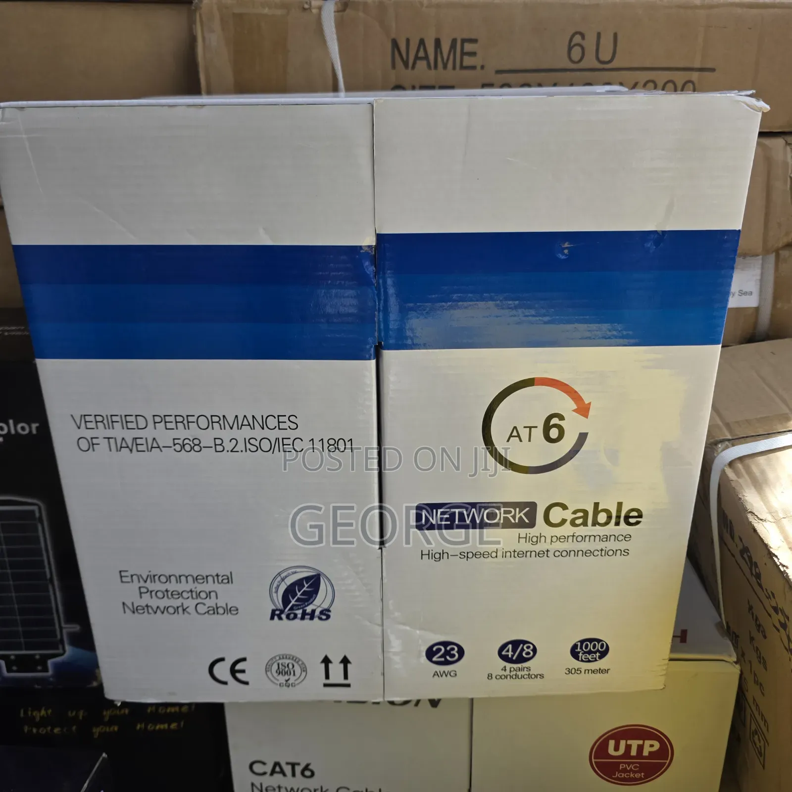 Glink Indoor Cat6 Cable 305m High Speed Network Cable
