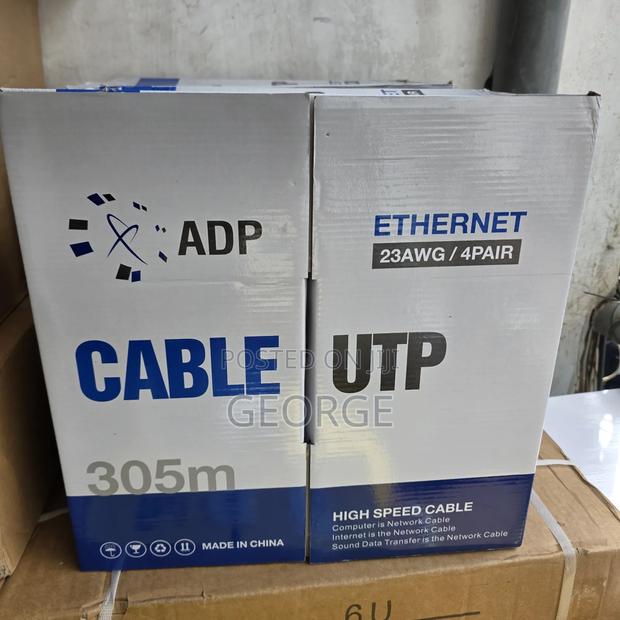 Adp Cat6 305m Ethernet Cable for CCTV and Networking Systems