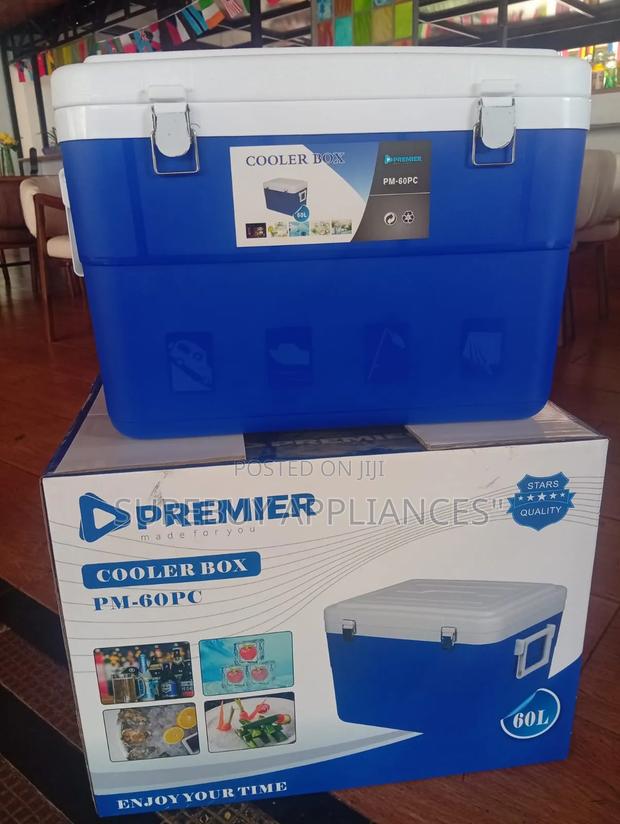 Premier 60 Litres Portable Cooler Box Insulation Food Drink Storage