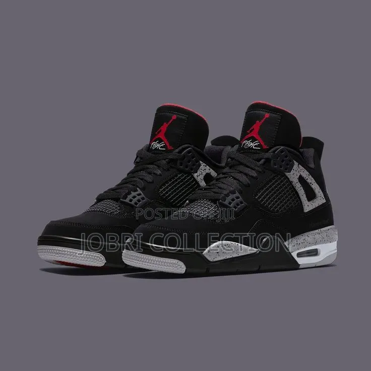 Air Jordan 4 Retro Black Cement Sneakers
