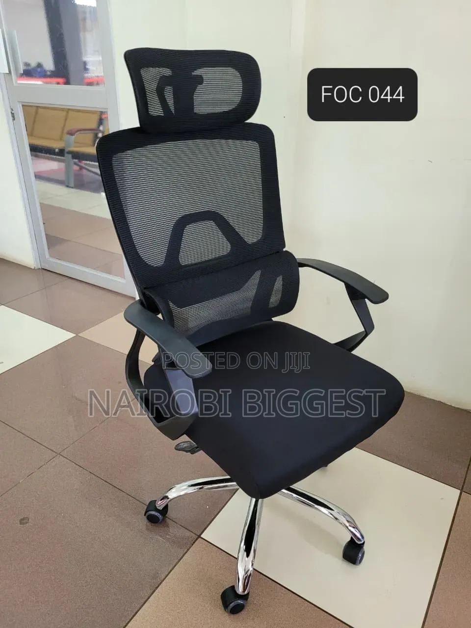 Orthopedic High Back Mesh Office Chair ~ Headrest, Lumbar Support