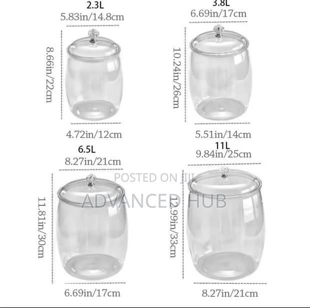 5in1 Airtight Acrylic Storage Jars - thumbnail 4