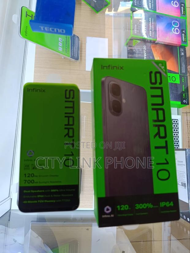 New Infinix Smart 10 64 GB Black - thumbnail 2