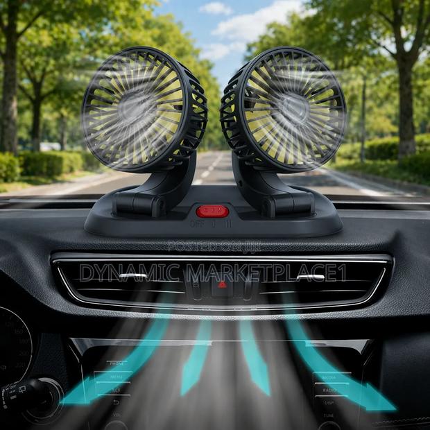 Dual Head Car Cooling Fan