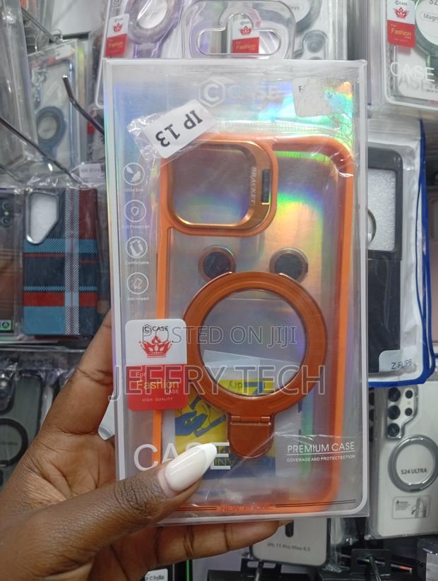 Orange-Edged Phone Case for the iPhone 13