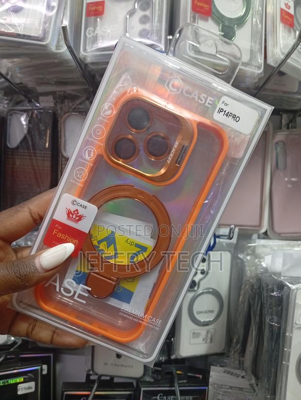 Orange Phone Case Is Protective Cover Designed for iPhone 14 Pro,. - thumbnail 2