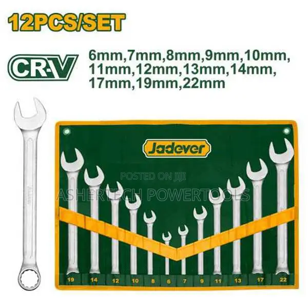 Jadever Jdsp1m12 12 PCS Combination Spanner Set