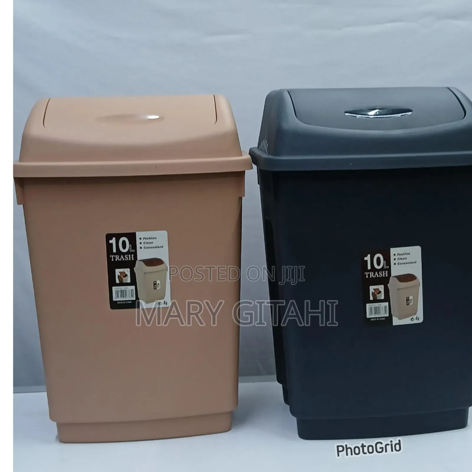 10l Plastic Trash Bin * at 